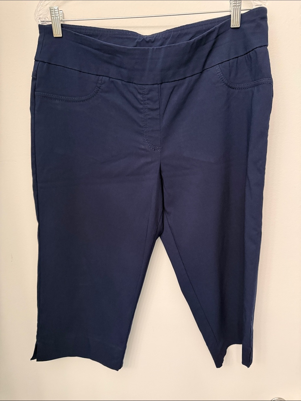 RUBY RED Navy Pull-On Capri Pants